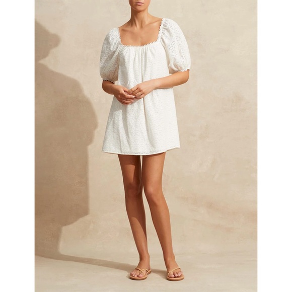 NWOT Peony Swimwear Holiday Mini Dress in Seashell - Picture 3 of 8